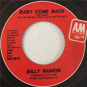 Billy Rankin - Baby Come Back FLAC