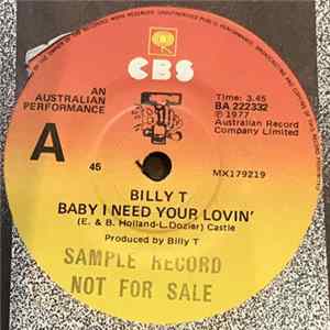 Billy T - Baby I Need Your Lovin' FLAC