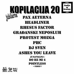 Various - Jubilarna Kopilacija 20 • Studio Za Sirotinju FLAC