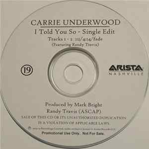 Carrie Underwood Featuring Randy Travis - I Told You So FLAC