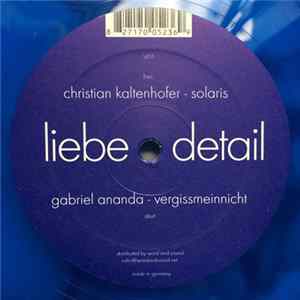 Gabriel Ananda / Christian Kaltenhofer - Vergissmeinnicht / Solaris FLAC