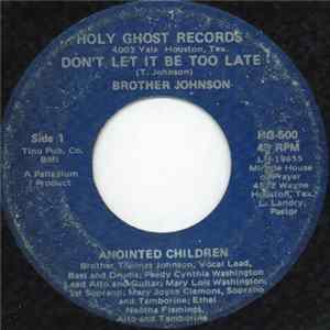 Brother Johnson , Anointed Children - Don't Let It Be Too Late FLAC
