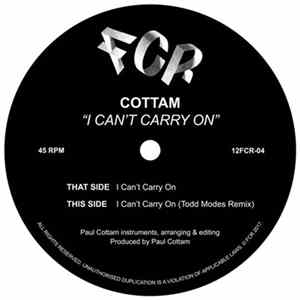 Cottam - I Can't Carry On FLAC