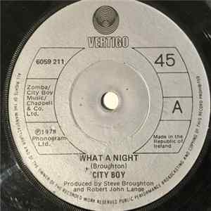 City Boy - What A Night / Medicine FLAC