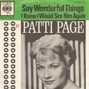 Patti Page - Say Wonderful Things FLAC