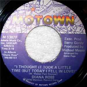 Diana Ross - I Thought It Took A Little Time (But Today I Fell In Love) FLAC