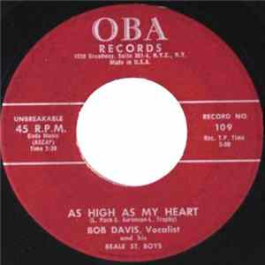 Bob Davis And His Beale St. Boys - As High As My Heart / My Last Rainy Day FLAC