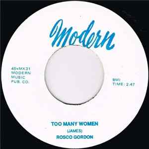 Rosco Gordon - Too Many Women / Keep On Doggin FLAC