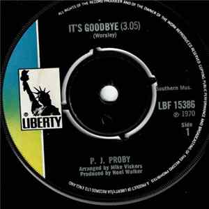 P.J. Proby - It's Goodbye FLAC
