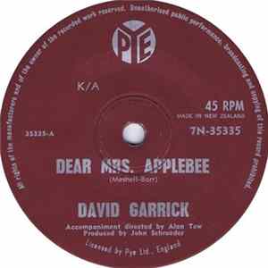 David Garrick - Dear Mrs. Applebee FLAC