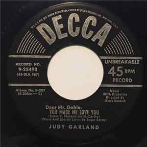 Judy Garland - Dear Mr. Gable: You Made Me Love You / Over The Rainbow FLAC