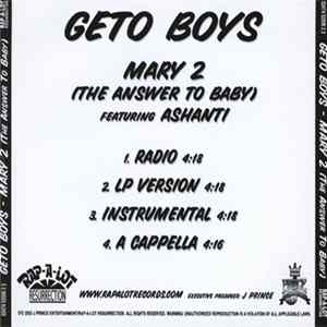 Geto Boys Feat. Ashanti - Mary 2 (The Answer To Baby) FLAC