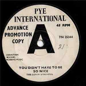 The Lovin' Spoonful - You Didn't Have To Be So Nice FLAC