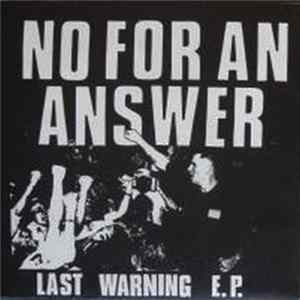 No For An Answer - Last Warning E.P. FLAC
