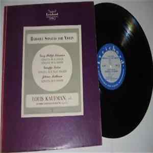 Georg Philipp Telemann, Giuseppe Tartini, Johann Mattheson, Louis Kaufman - Baroque Sonatas For Violin FLAC