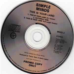 Simple Minds - This Is Your Land FLAC