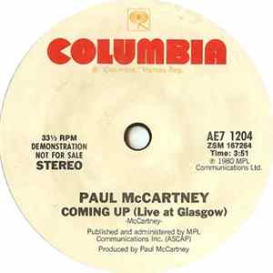 Paul McCartney - Coming Up (Live At Glasgow) FLAC
