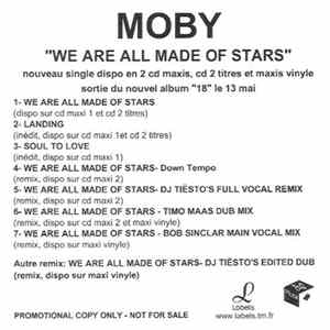 Moby - We Are All Made Of Stars FLAC