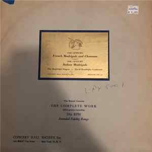 The Randolph Singers - 16th Century French Madrigals and Chansons / 16th Century Italian Madrigals FLAC