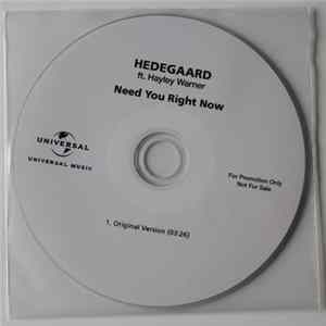 Hedegaard Ft. Hayley Warner - Need You Right Now FLAC