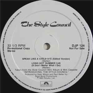 The Style Council - Speak Like A Child / Long Hot Summer FLAC