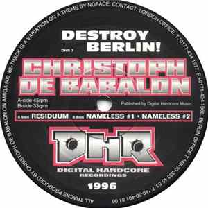 Christoph De Babalon - Destroy Berlin EP FLAC