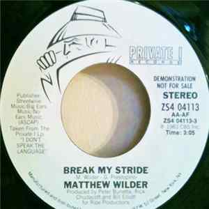 Matthew Wilder - Break My Stride FLAC