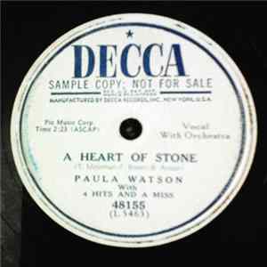 Paula Watson With 4 Hits And A Miss - A Heart Of Stone / Stop That Knockin' At My Heart FLAC