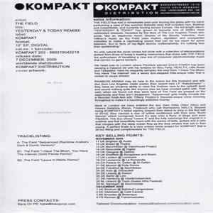 The Field - Yesterday & Today Remixe FLAC