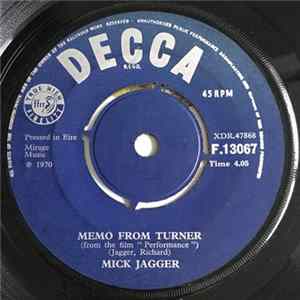 Mick Jagger - Memo From Turner FLAC