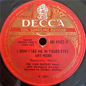 The Star Dusters, Gordon Jenkins And His Orchestra - I Don't See Me In Your Eyes Anymore / Again FLAC