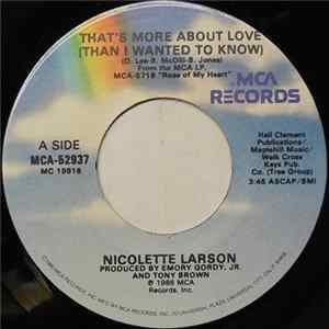 Nicolette Larson - That's More About Love FLAC