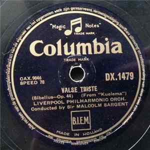 Liverpool Philharmonic Orch. Conducted By Sir Malcolm Sargent - Valse Triste / Air On G String FLAC