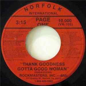 Page One - Thank Goodness Gotta Good Woman / What A Messed Up Situation FLAC