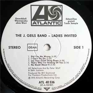 The J. Geils Band - Ladies Invited FLAC
