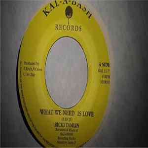 Ricki Tamlin - What We Need Is Love FLAC