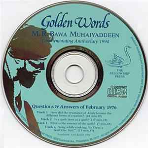 M. R. Bawa Muhaiyaddeen - Golden Words FLAC