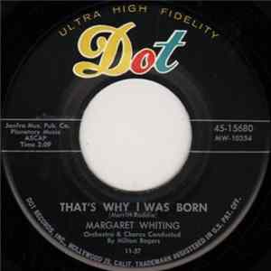 Margaret Whiting - That's Why I Was Born FLAC